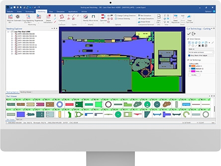 CAD/CAM nesting software system conceived for automatically generating the most optimized CNC programming for sheet metal machines.