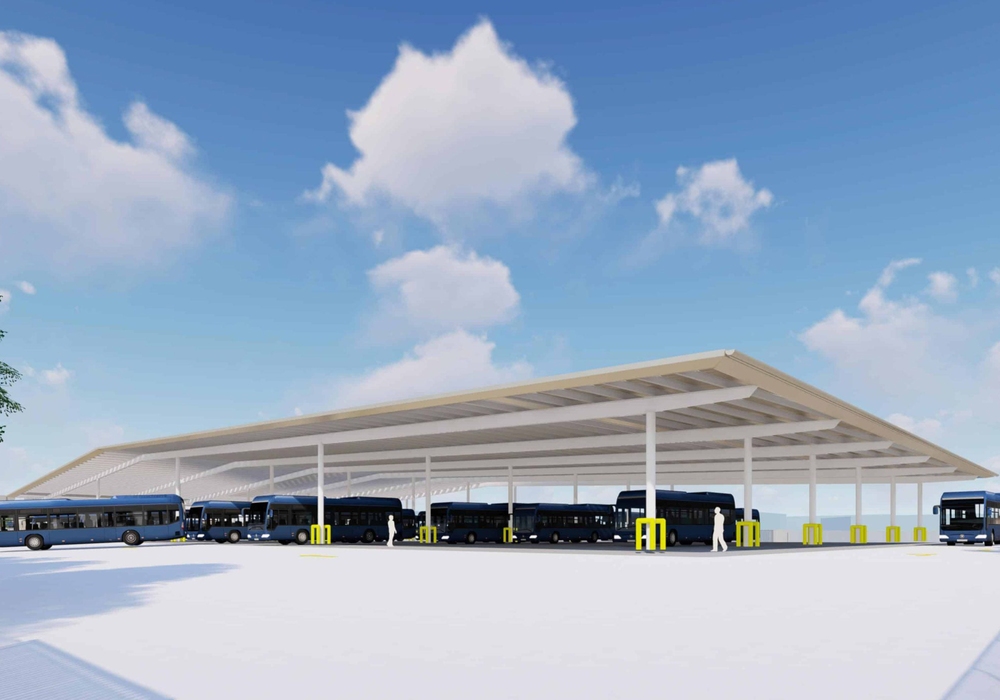 Automated storage Bus depot