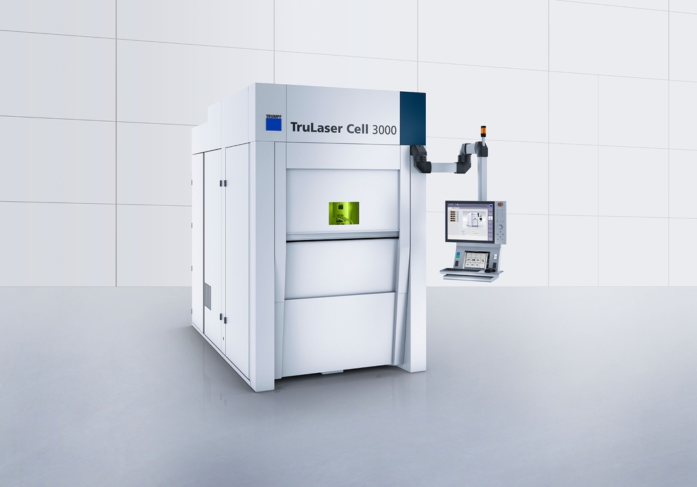 The TRUMPF TruLaser Cell 3000 is a true all-round compact and high-precision 5-axis laser machine. Welding, cutting in 2D or 3D or LMD.