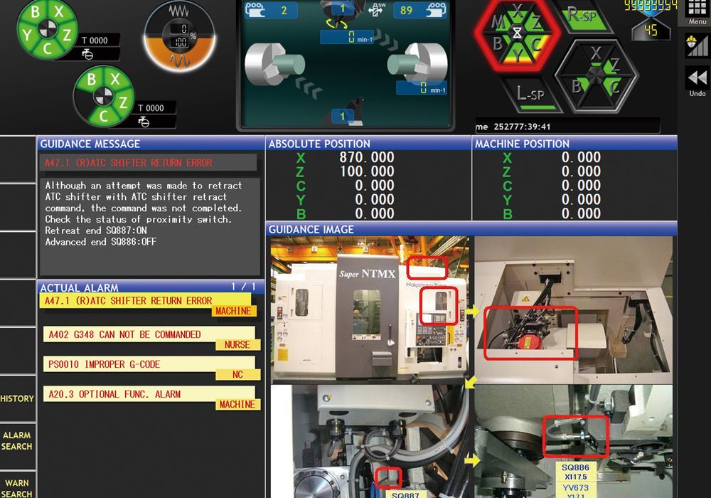 CNC Trouble shoot Window Alarm
