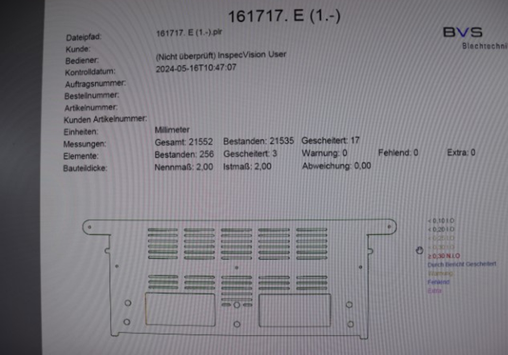 Additive Manufacturing Planar Top InspecVision Screen