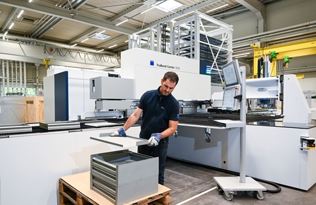Compact, flexible, and more efficient: TRUMPF unveiled a new solution for machine interlinking